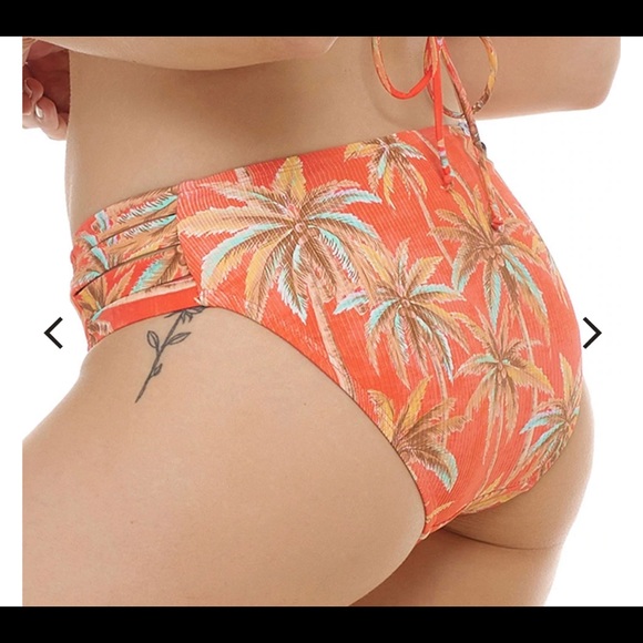 Body Glove Palm Tree Ribbed Bikini Set - Picture 8 of 8